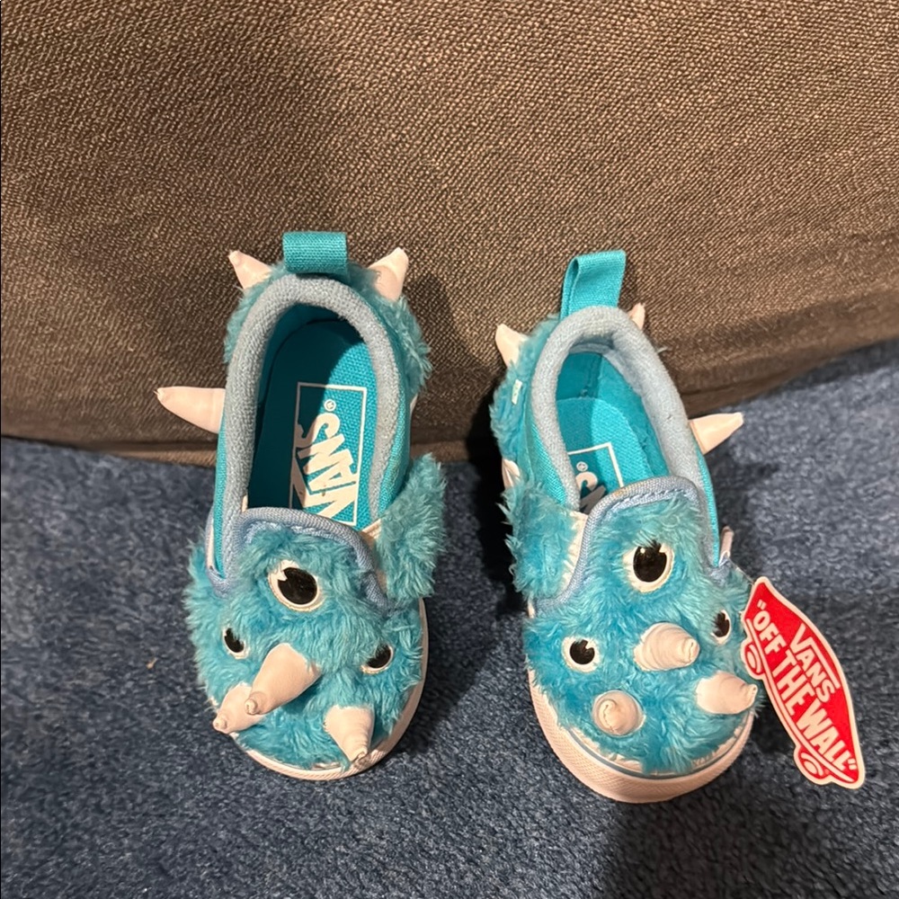 Vans Kids Blue Dinosaur Shoes
